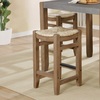 Alaterre Furniture Newport 26"H Wood Counter Height Stool with Rush Seat ANNP2171